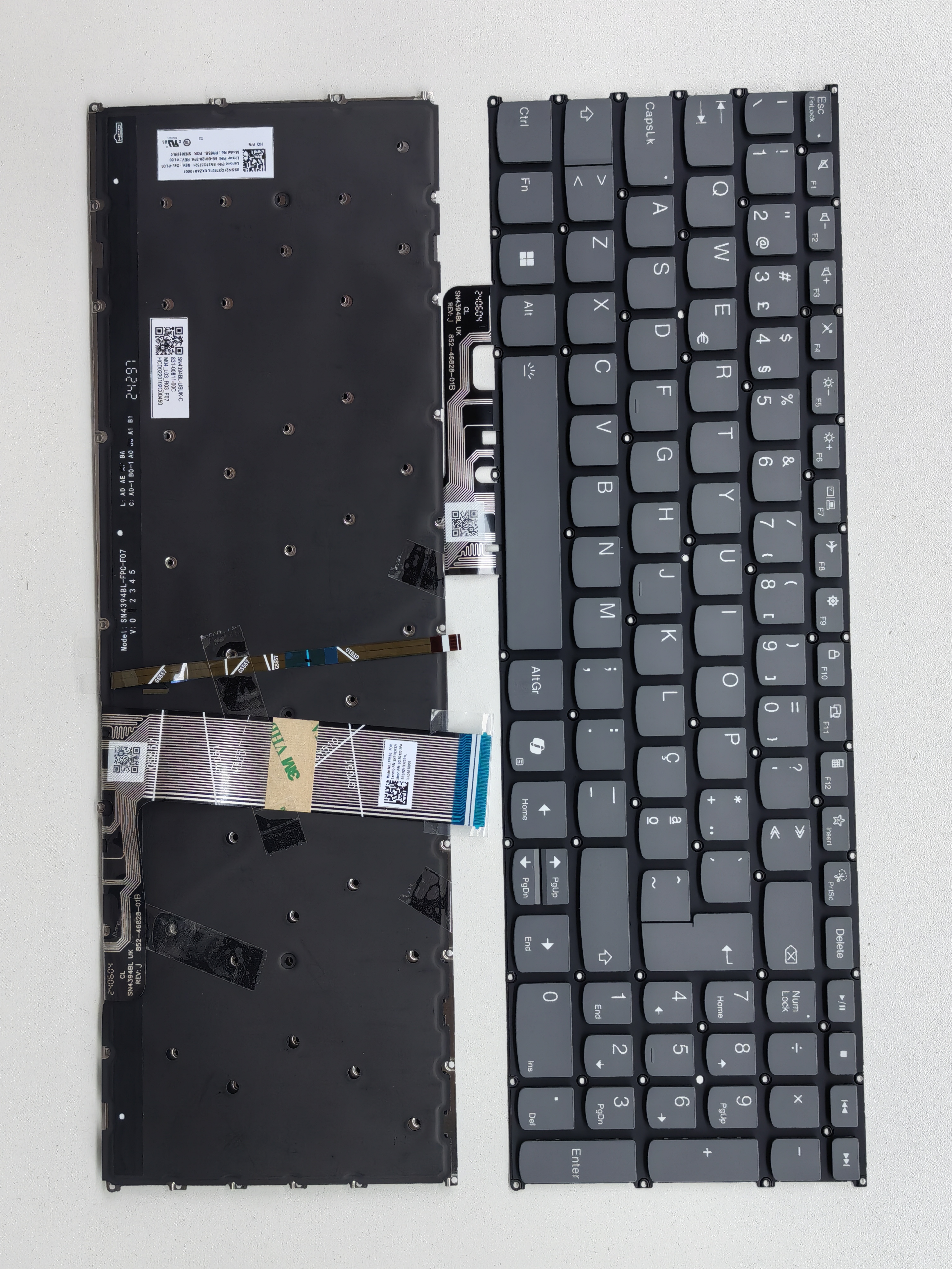 Picture of New Replacement Laptop Keyboard For LENOVO AIR 15 2020 AI key/S550-15/ideapad 5-15 Grey Backlit PO Layout